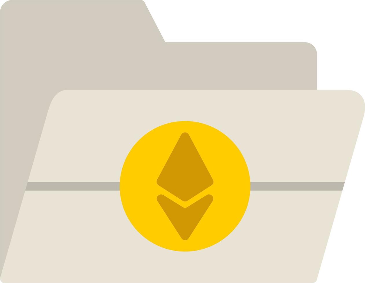 Ethereum Folder Vector Icon