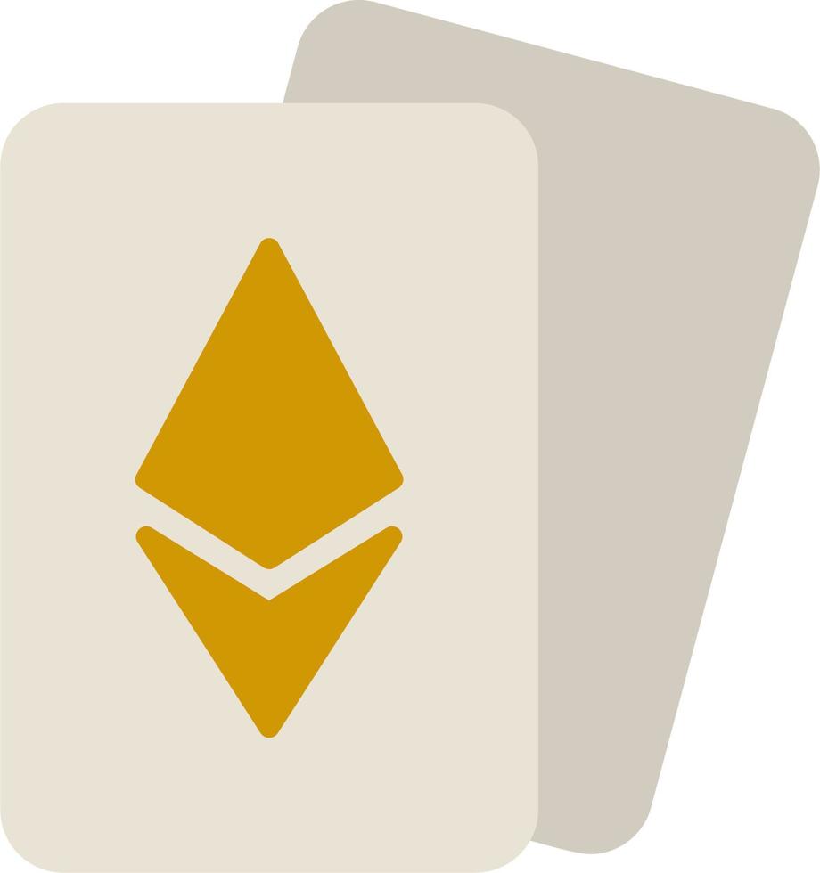 Ethereum Cards Vector Icon