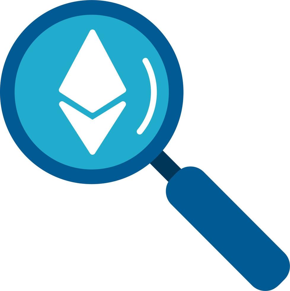 Ethereum Search Vector Icon