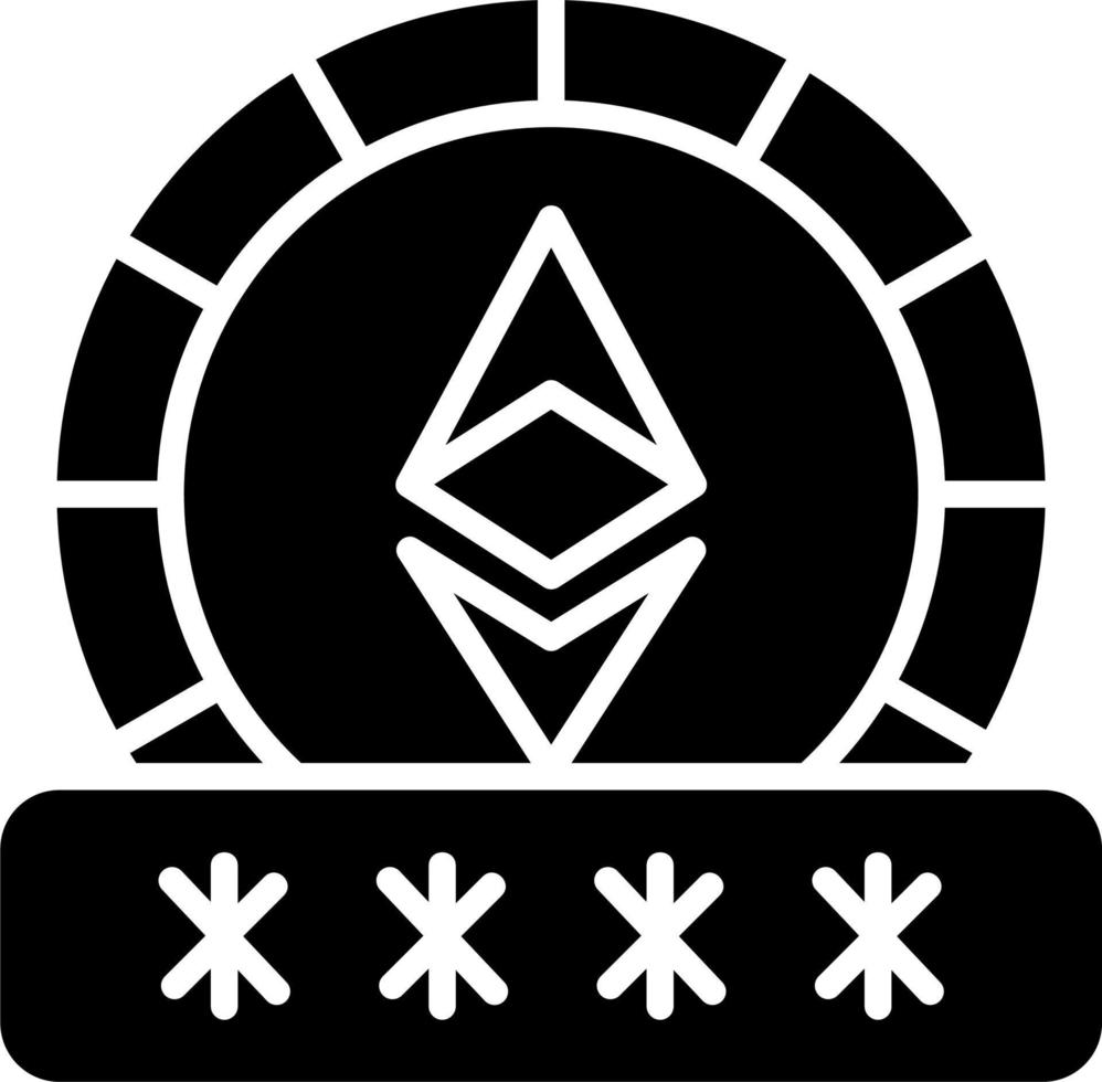 Ethereum Password Vector Icon