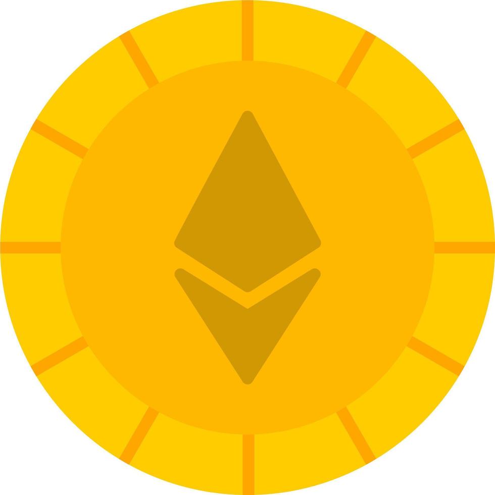 Ethiereum Coin Vector Icon