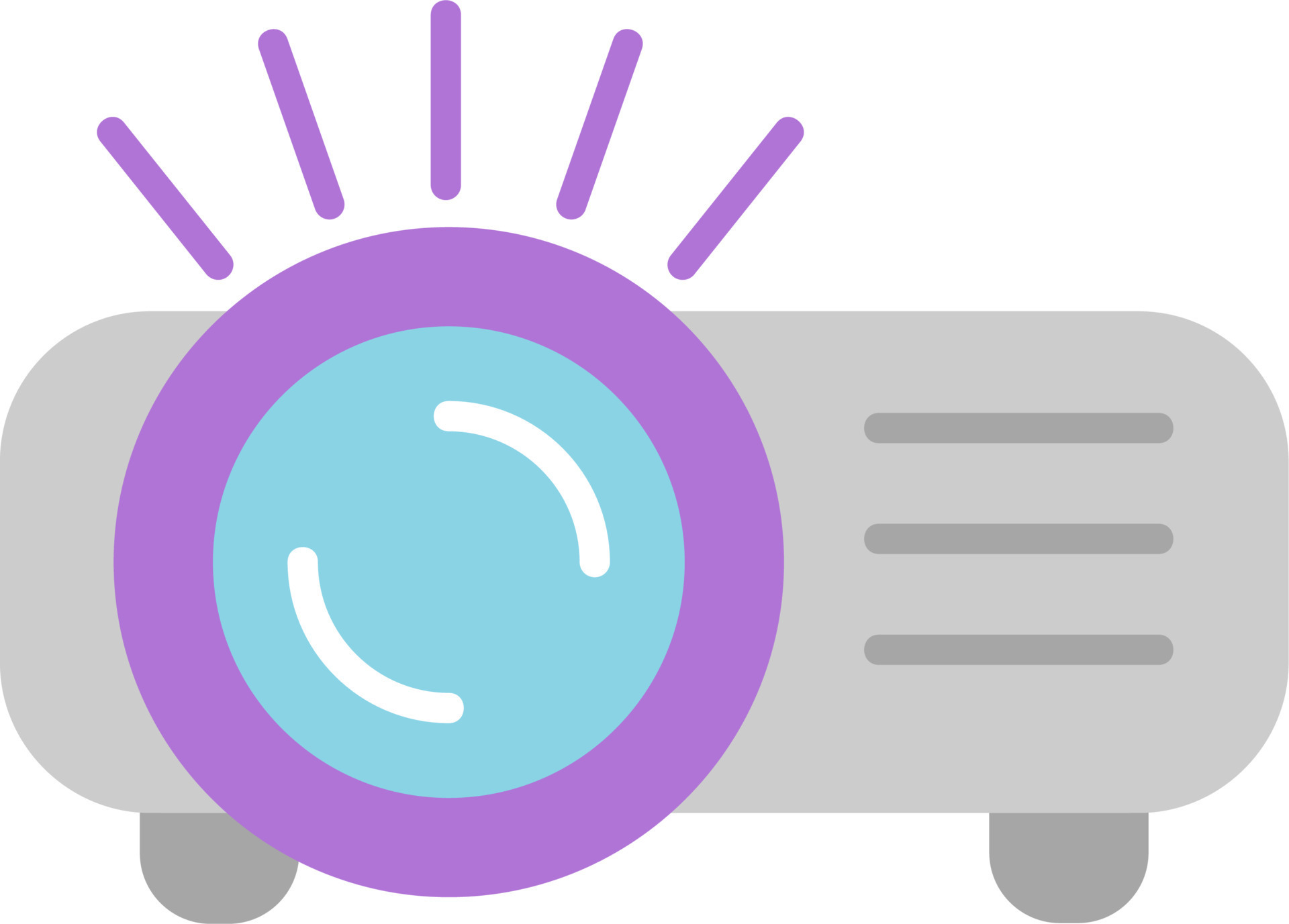 Projector Vector Icon 20003579 Vector Art at Vecteezy