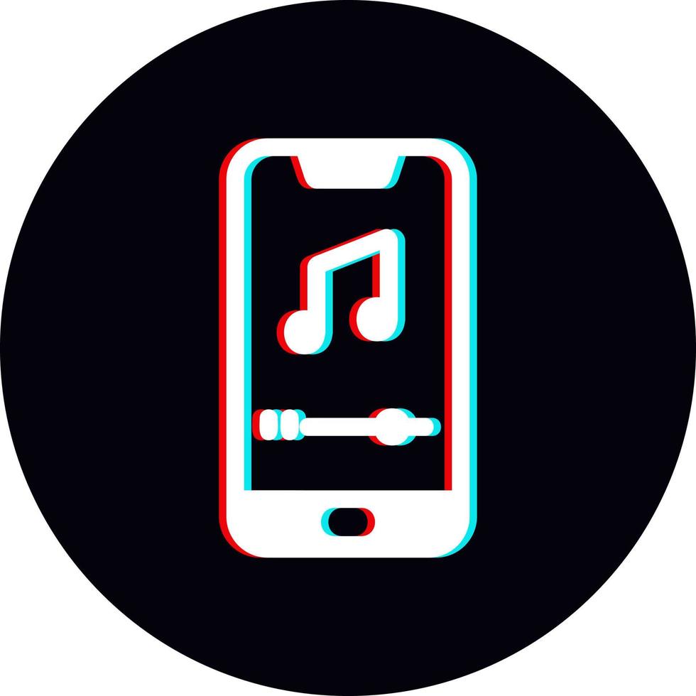 móvil música jugador vector icono