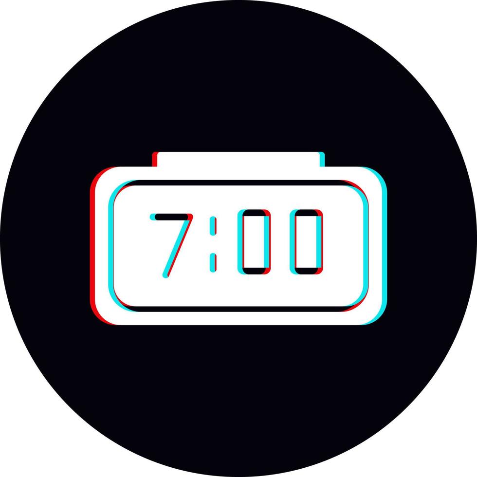 Digital Clock Vector Icon