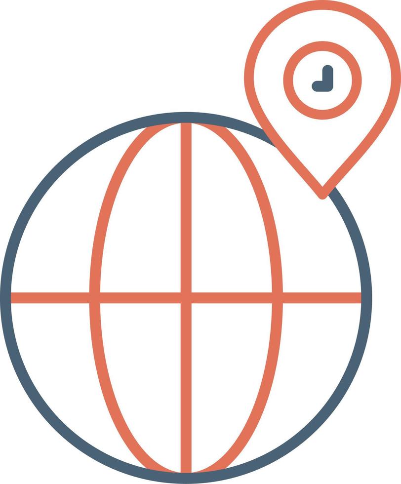 Globe Location Vector Icon