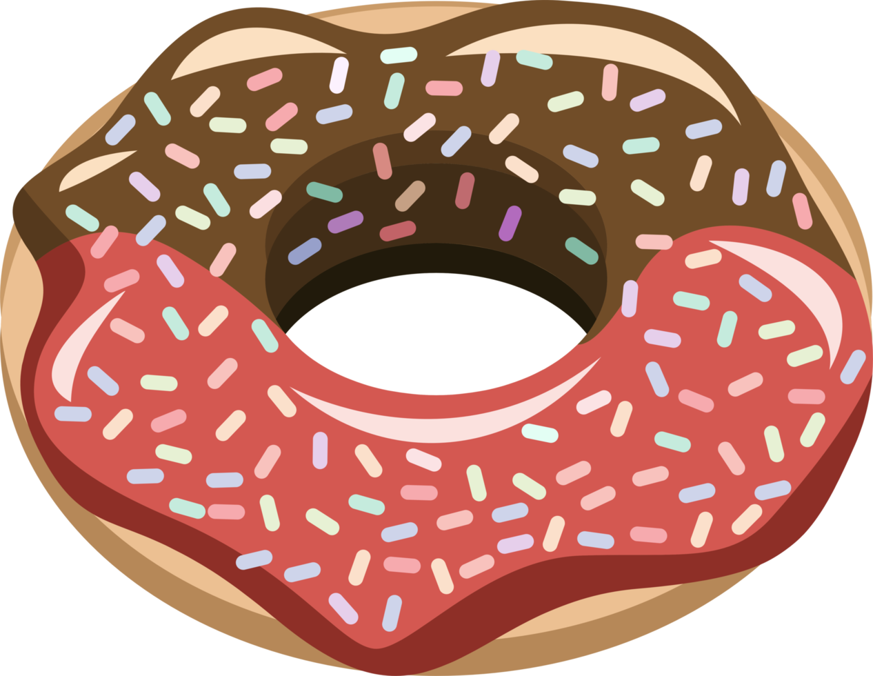 Donut png graphic clipart design