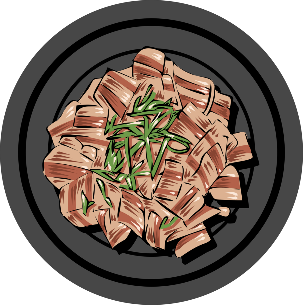 Grilled pork belly png graphic clipart design