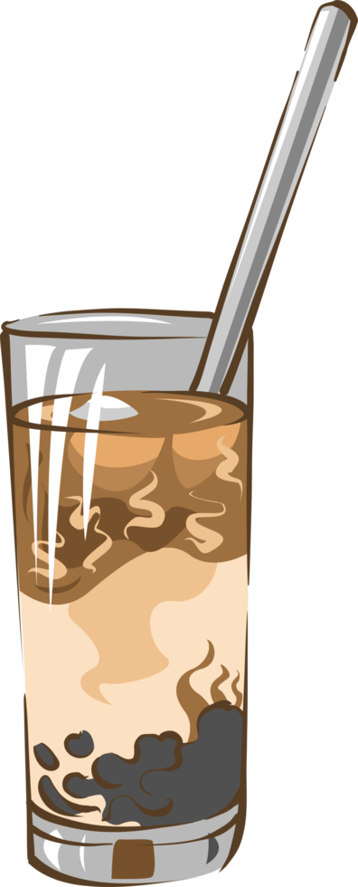 Bubble tea png graphic clipart design