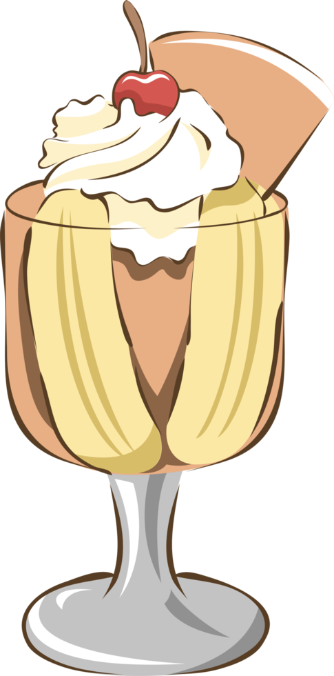 ice cream sundae png graphic clipart design