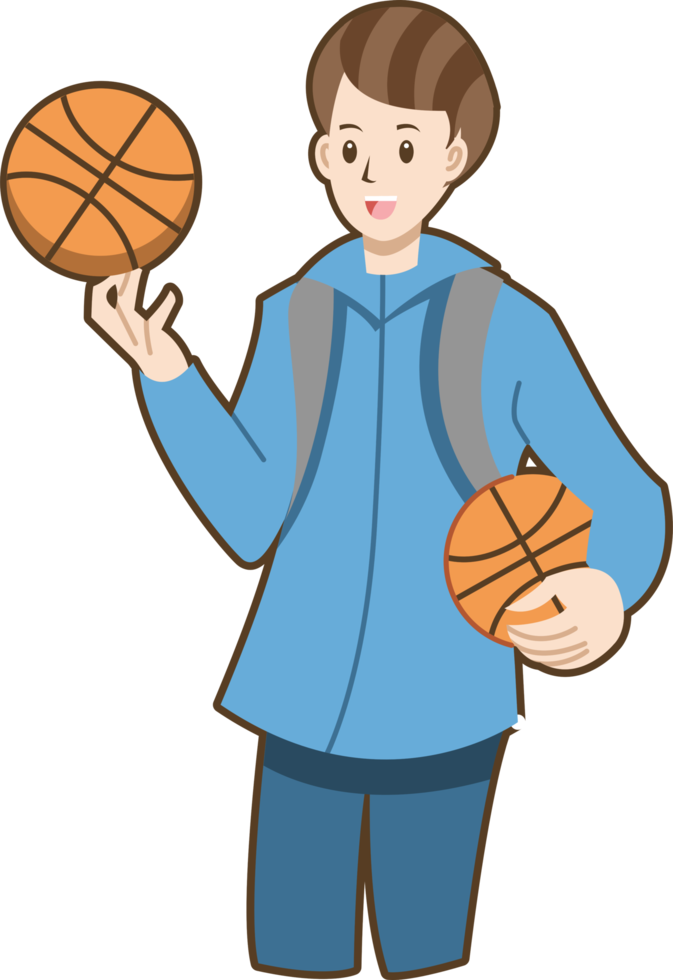 basketbal speler PNG grafisch clip art ontwerp