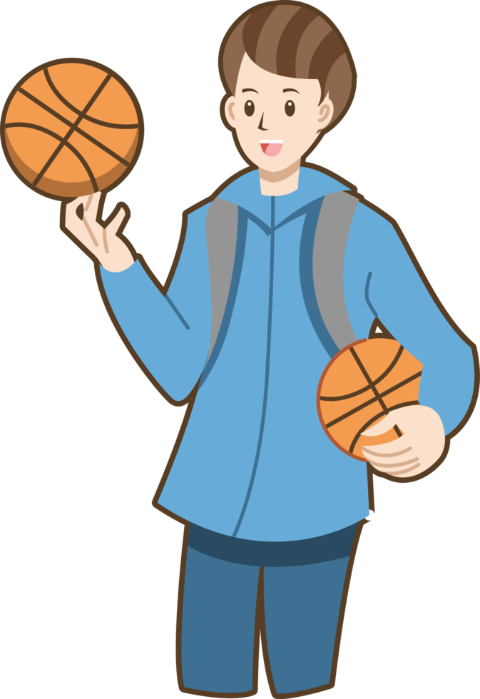 Basketball player png graphic clipart design