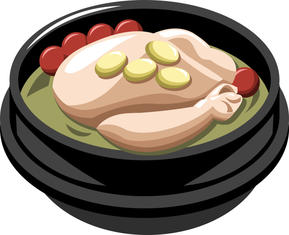 Samgyetang png graphic clipart design