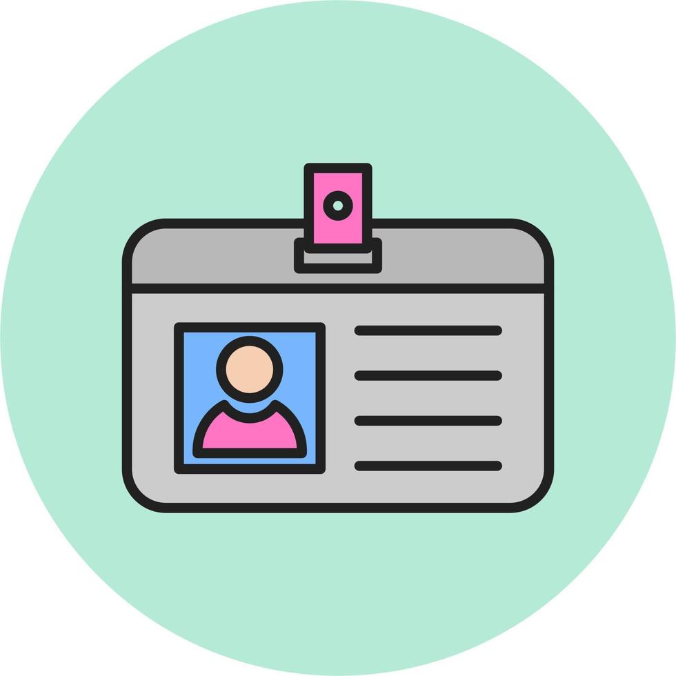 Identification Card Vector Icon