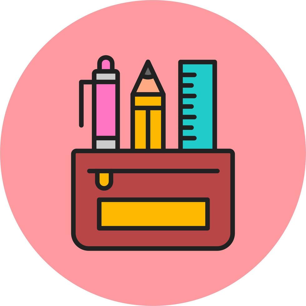 Pencil Case Vector Icon