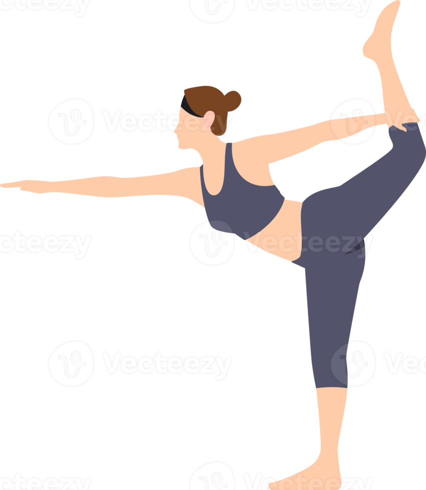 yoga girl illustration png