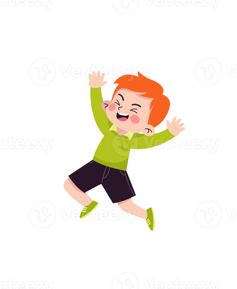 jumping boy illustration png