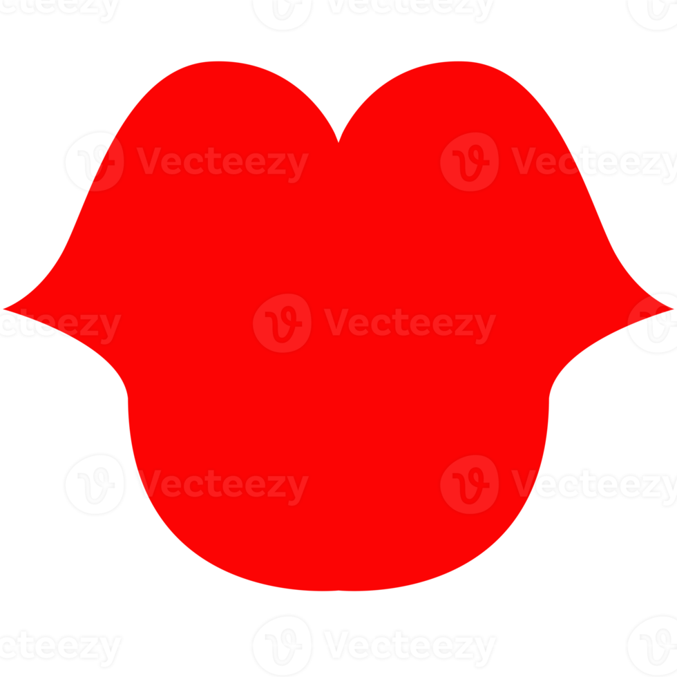red lips thick 20004133 PNG