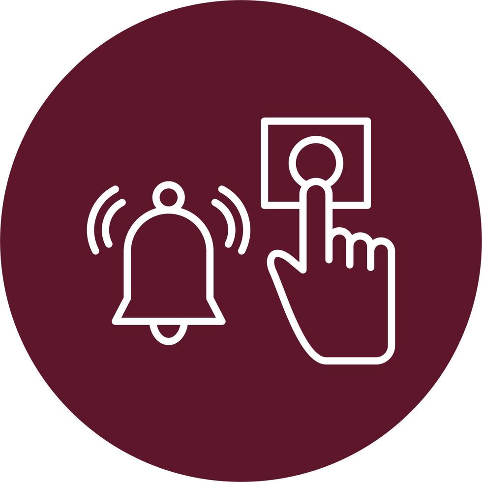 Emergency Alarm Button Vector Icon