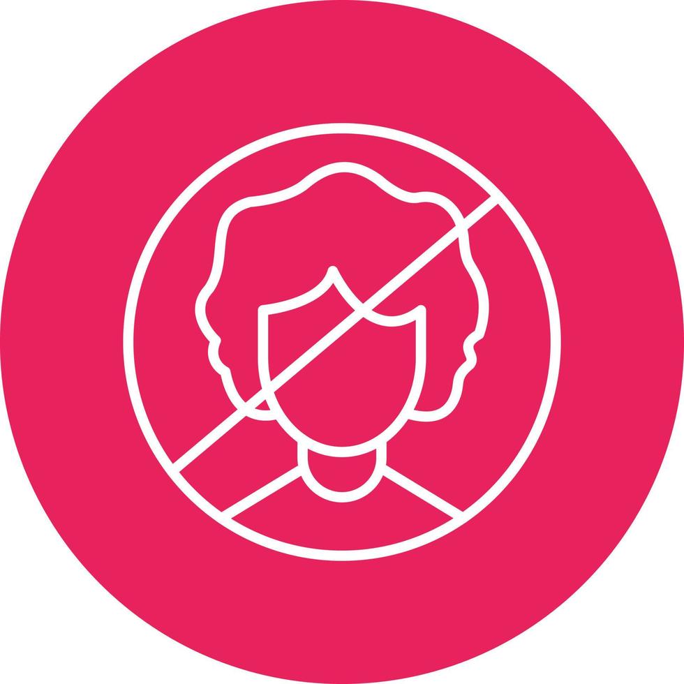Person Not Allowed Vector Icon