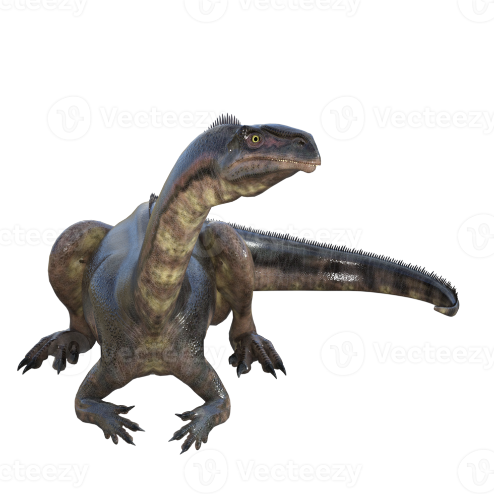 Plateosaurus dinosaur isolated 3d render png