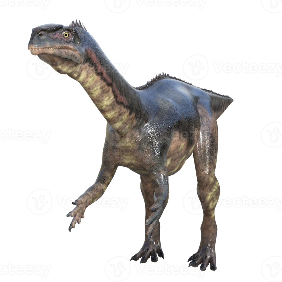 plateosauro dinosauro isolato 3d rendere png