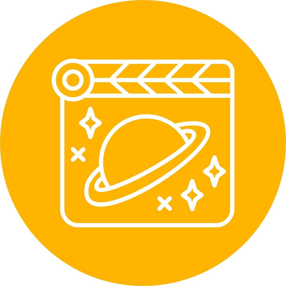 Space Film Vector Icon