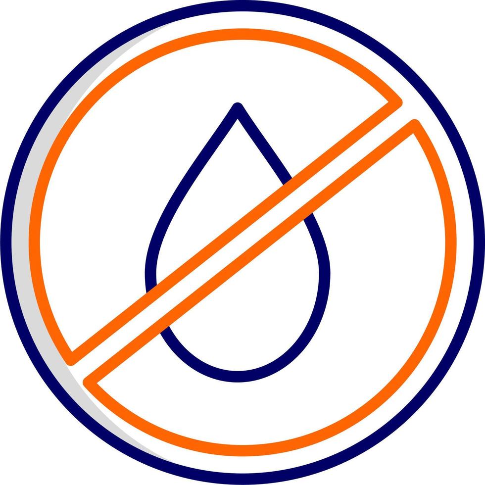 No Water Vector Icon