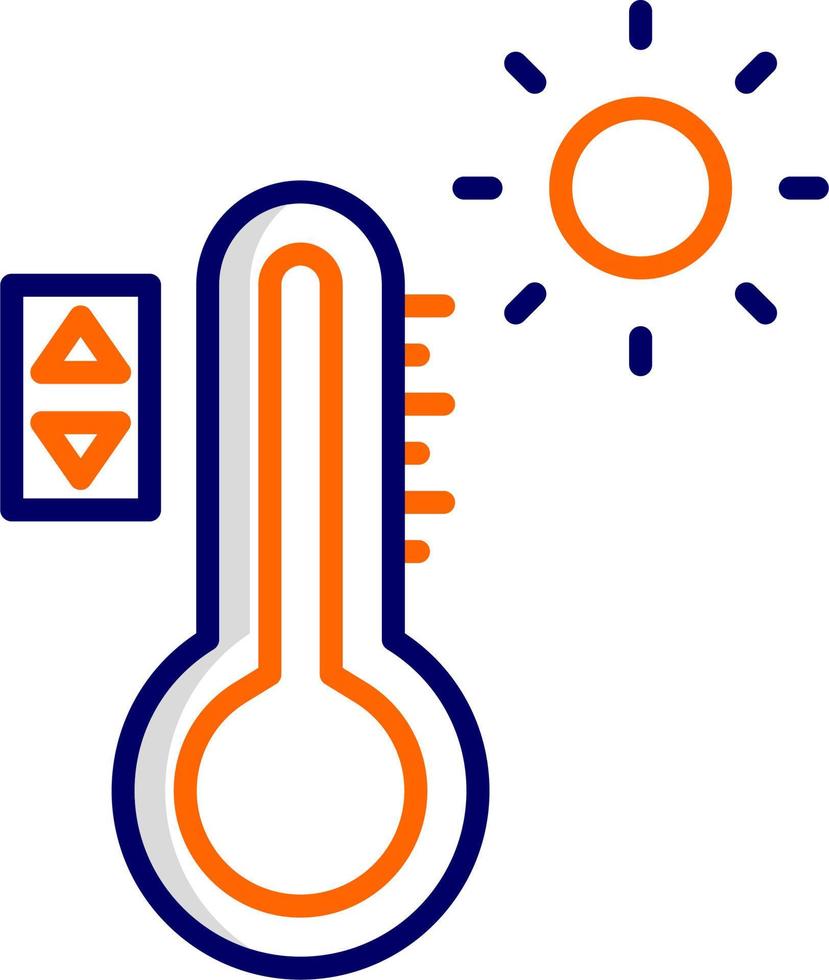 icono de vector de control de temperatura