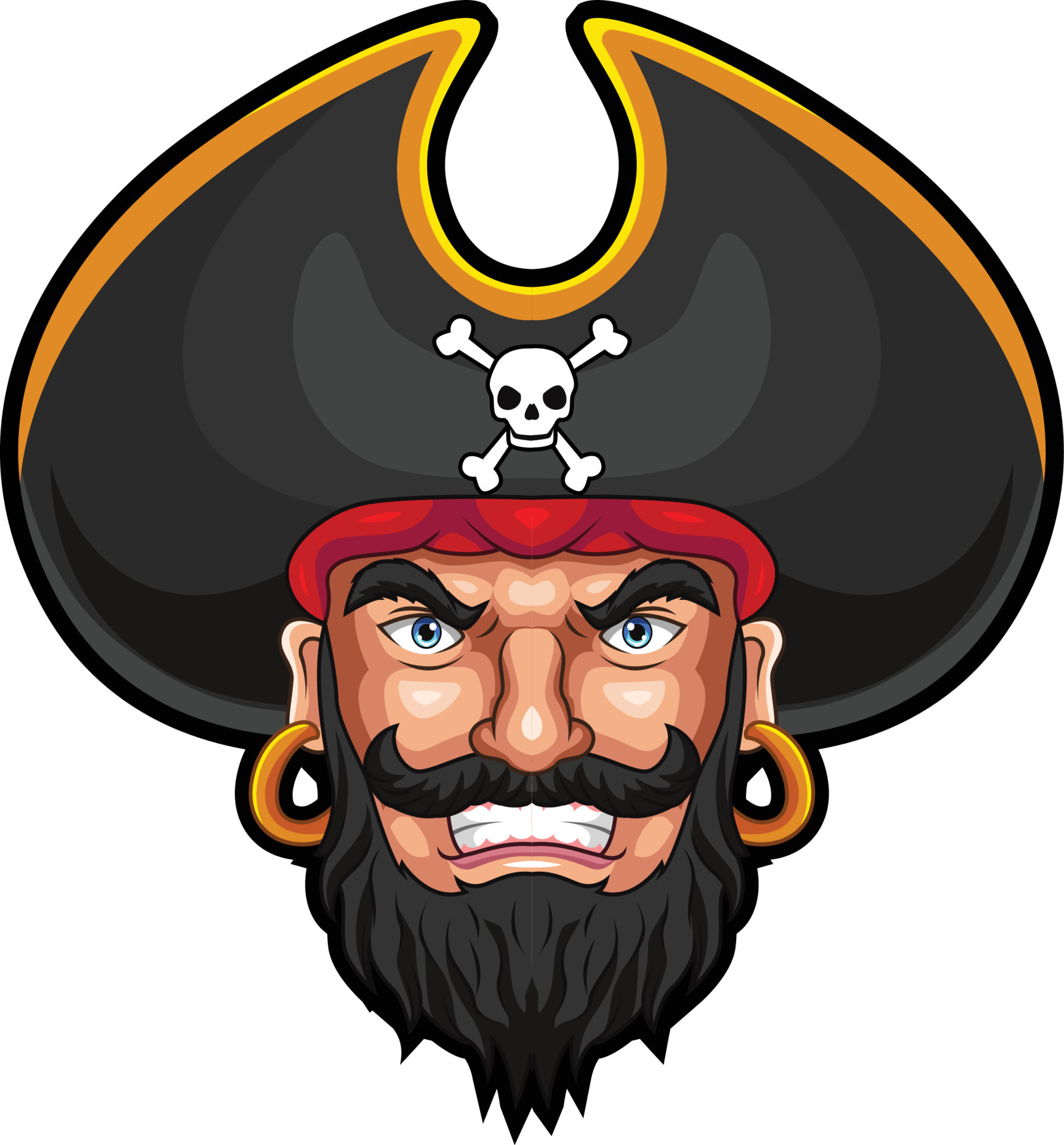 Pirate Face Template Pirate Face Template
