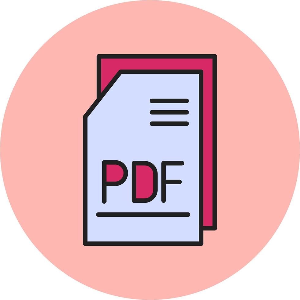 pdf archivo vector icono