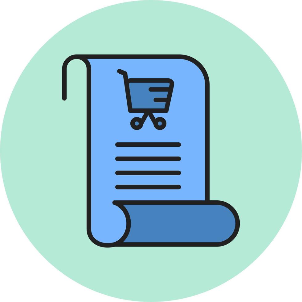 Shopping List Vector Icon