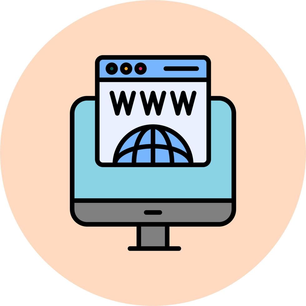 Domain Registration Vector Icon