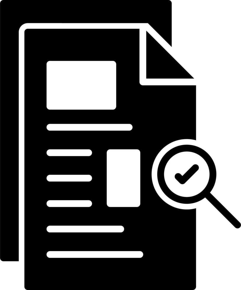 Work File Search Vector Icon