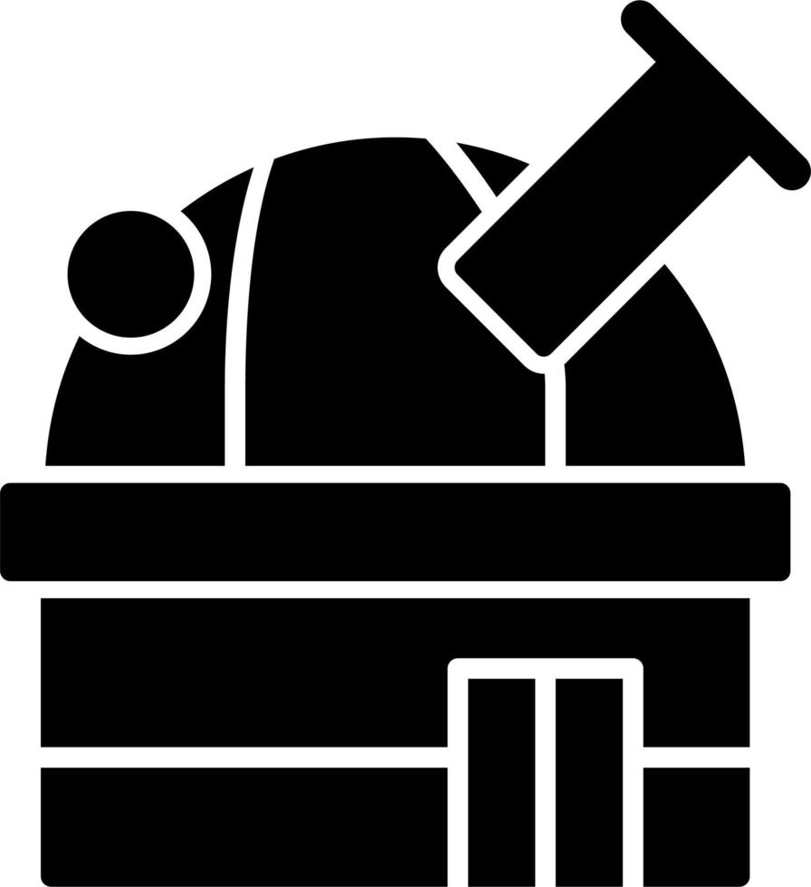 Space Observatory Vector Icon
