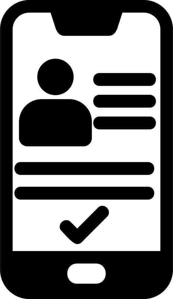 Smartphone Id Vector Icon