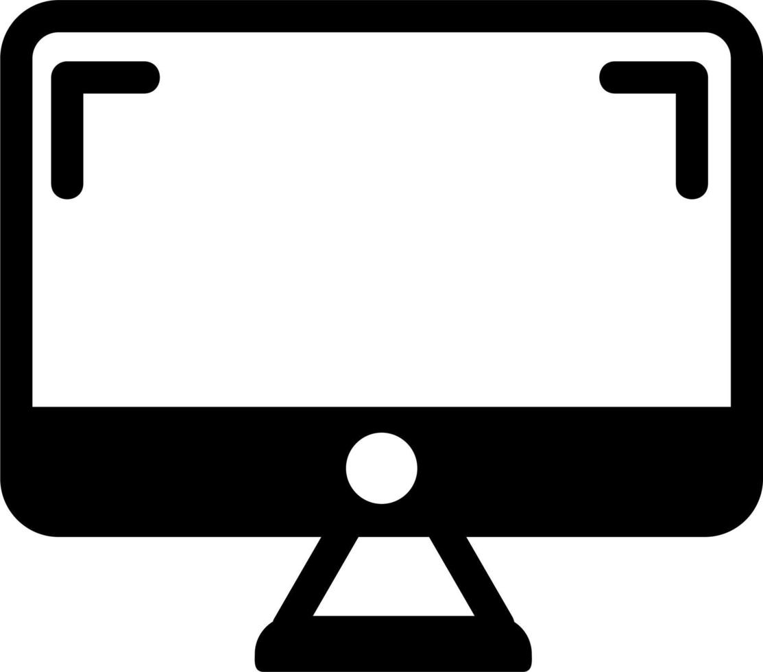 monitor de icono de vector