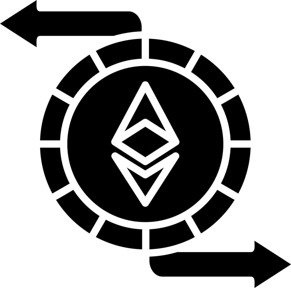 ethereum intercambiar vector icono