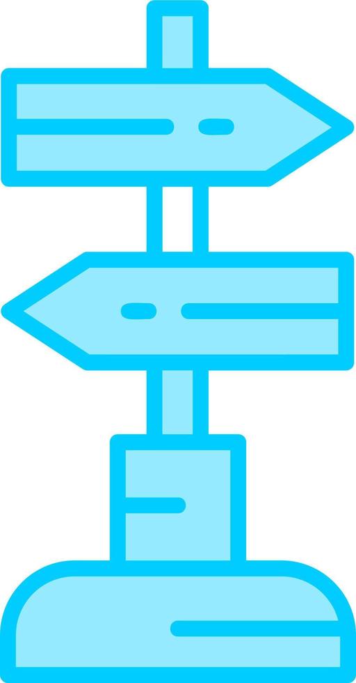 Sign Post Vector Icon
