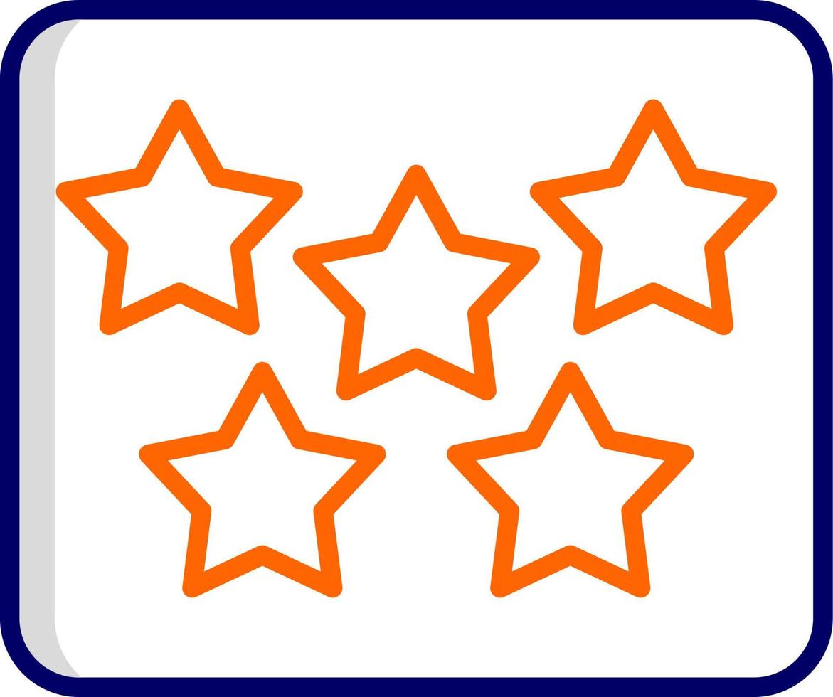 Five Star Vector Icon