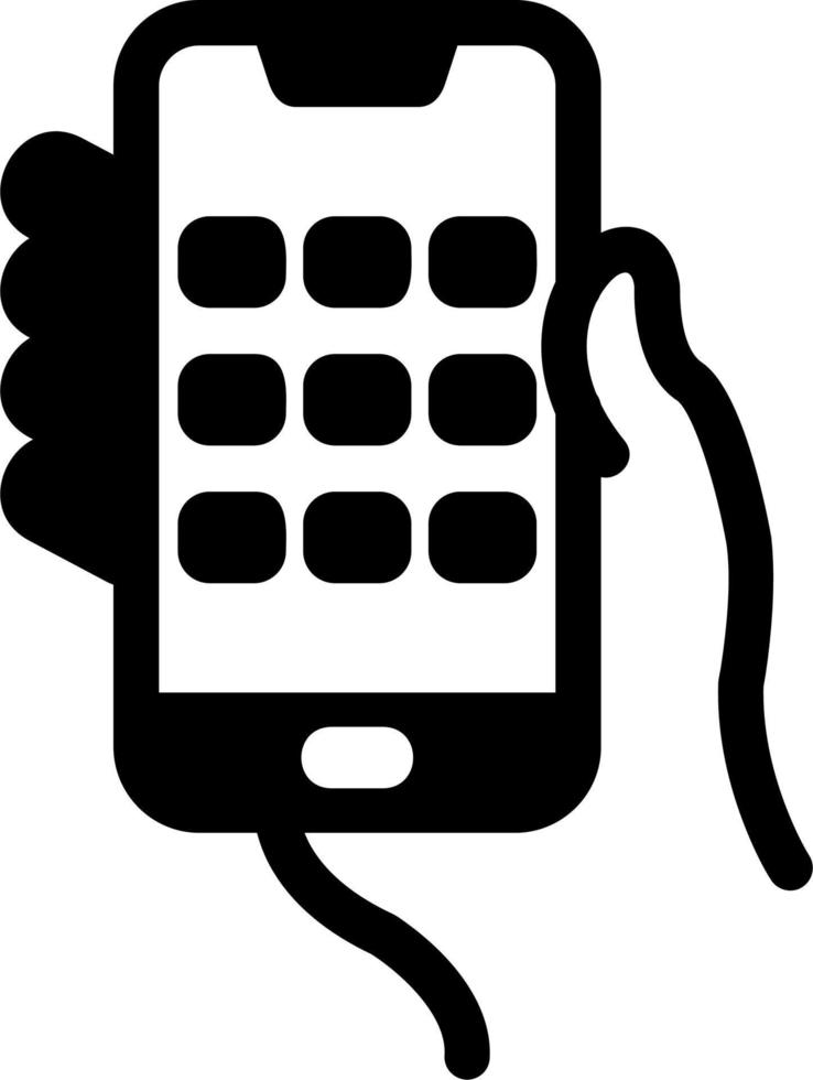 Dial Screen Vector Icon