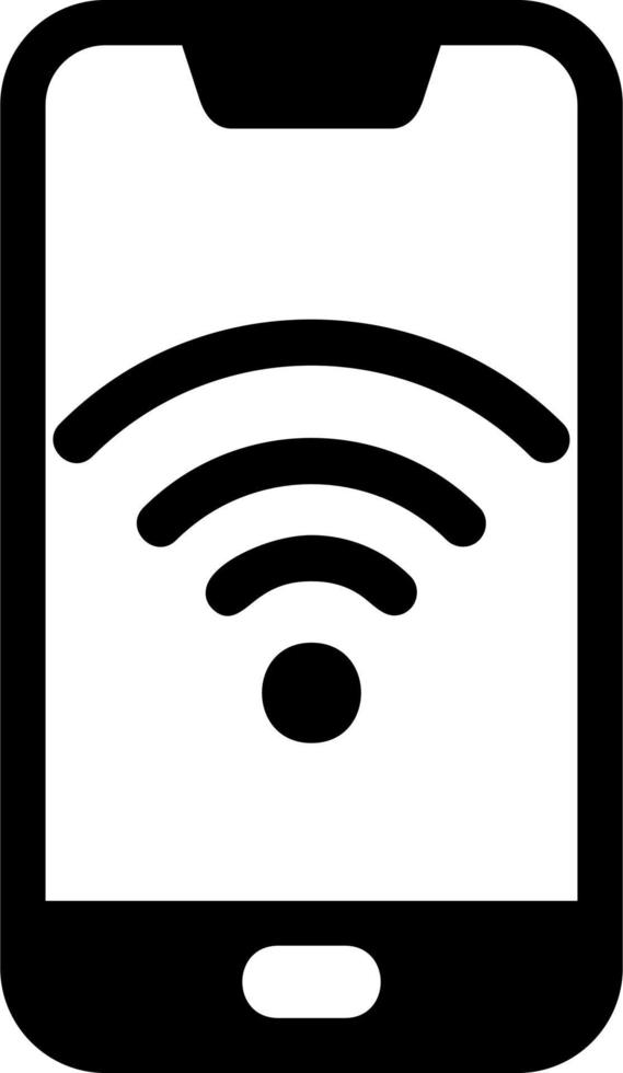 Smartphone Wifi Vector Icon