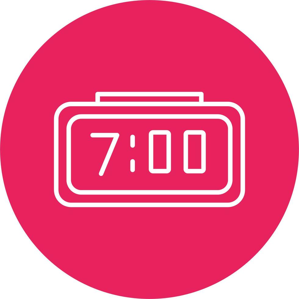 Digital Clock Vector Icon