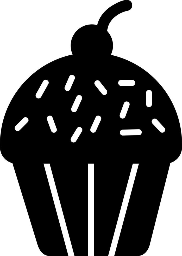 icono de vector de cupcake