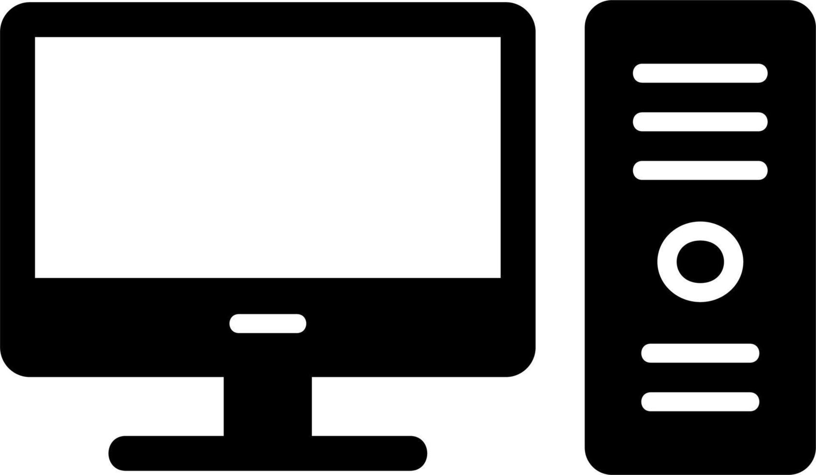 icono de vector de computadora