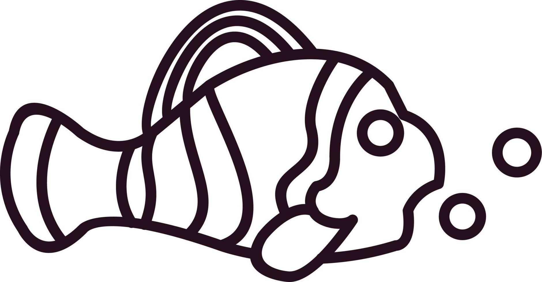 Clown Fish Vector Icon