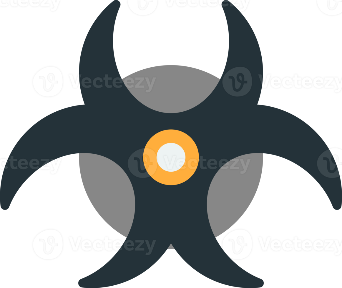 biological weapon symbol illustration in minimal style png