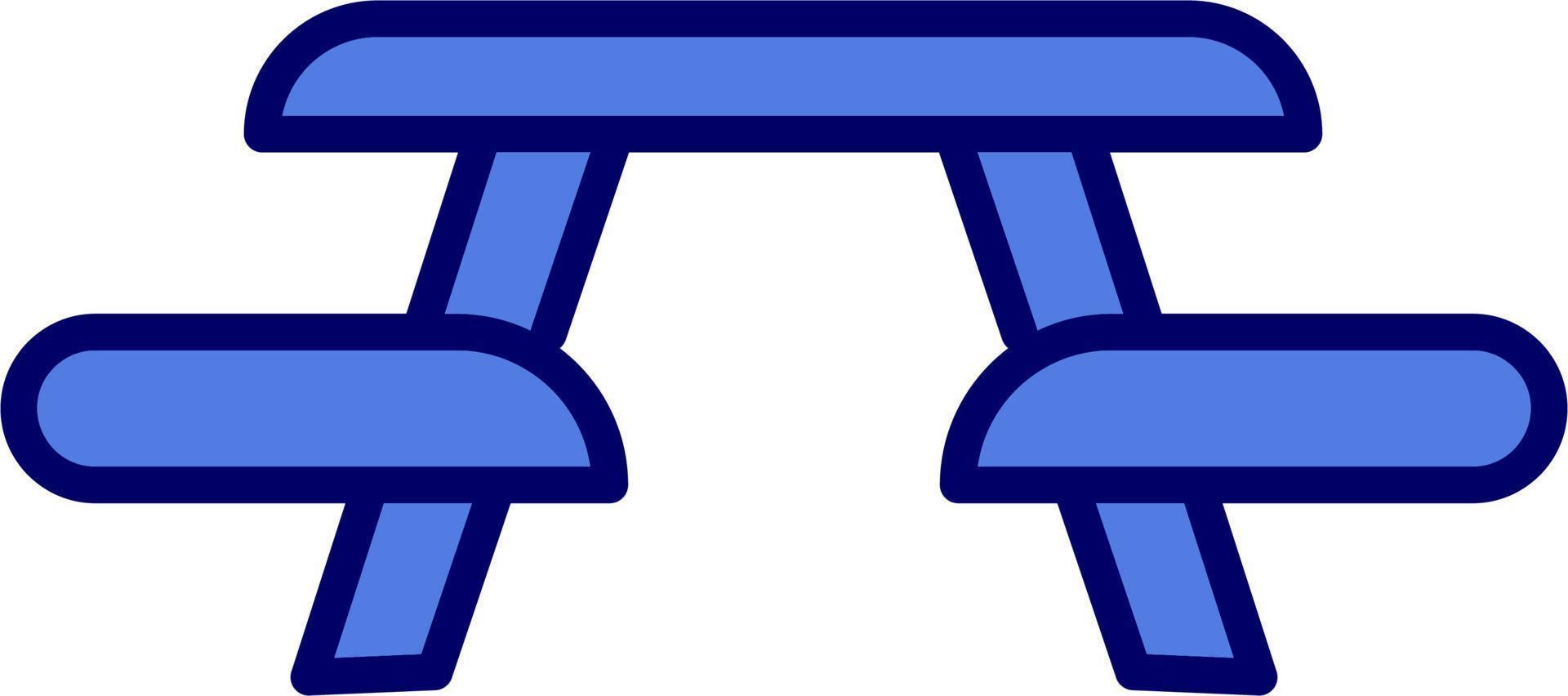 Picnic Table Vector Icon