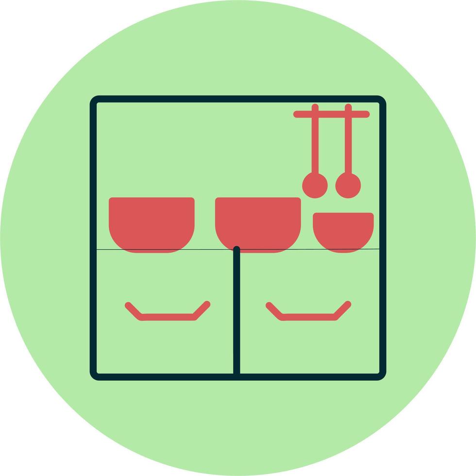 Kitchen Shelf Vector Icon