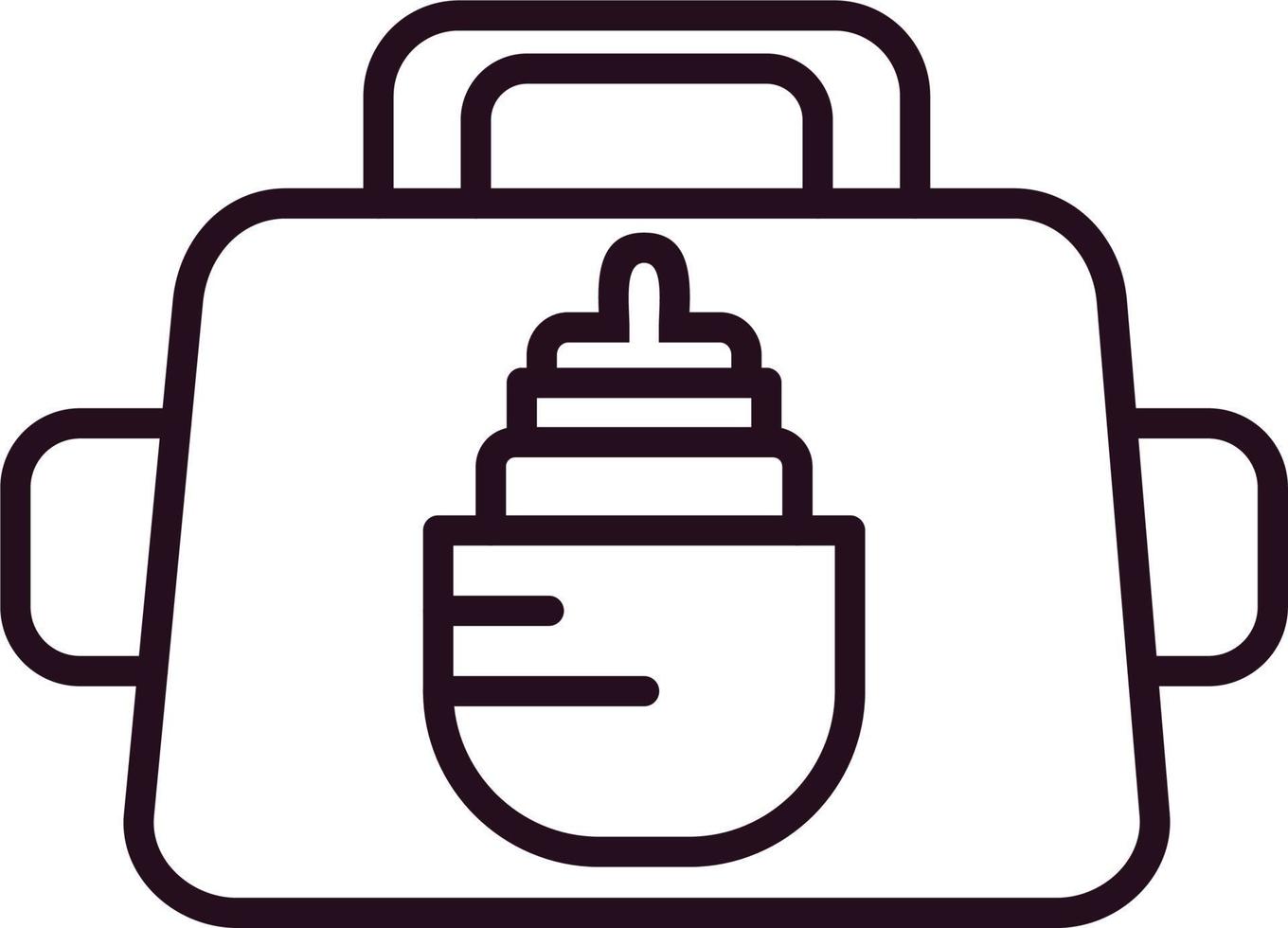 Baby bag Vector Icon