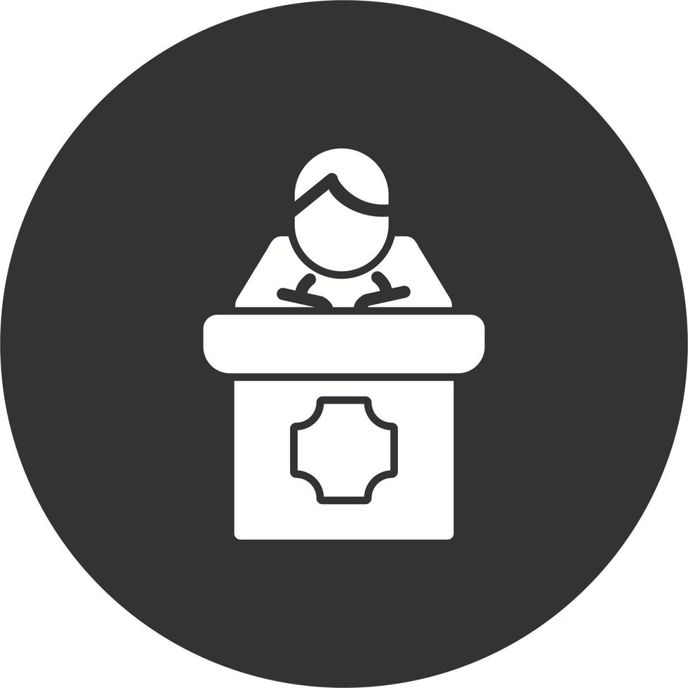Public Speaking Vector Icon